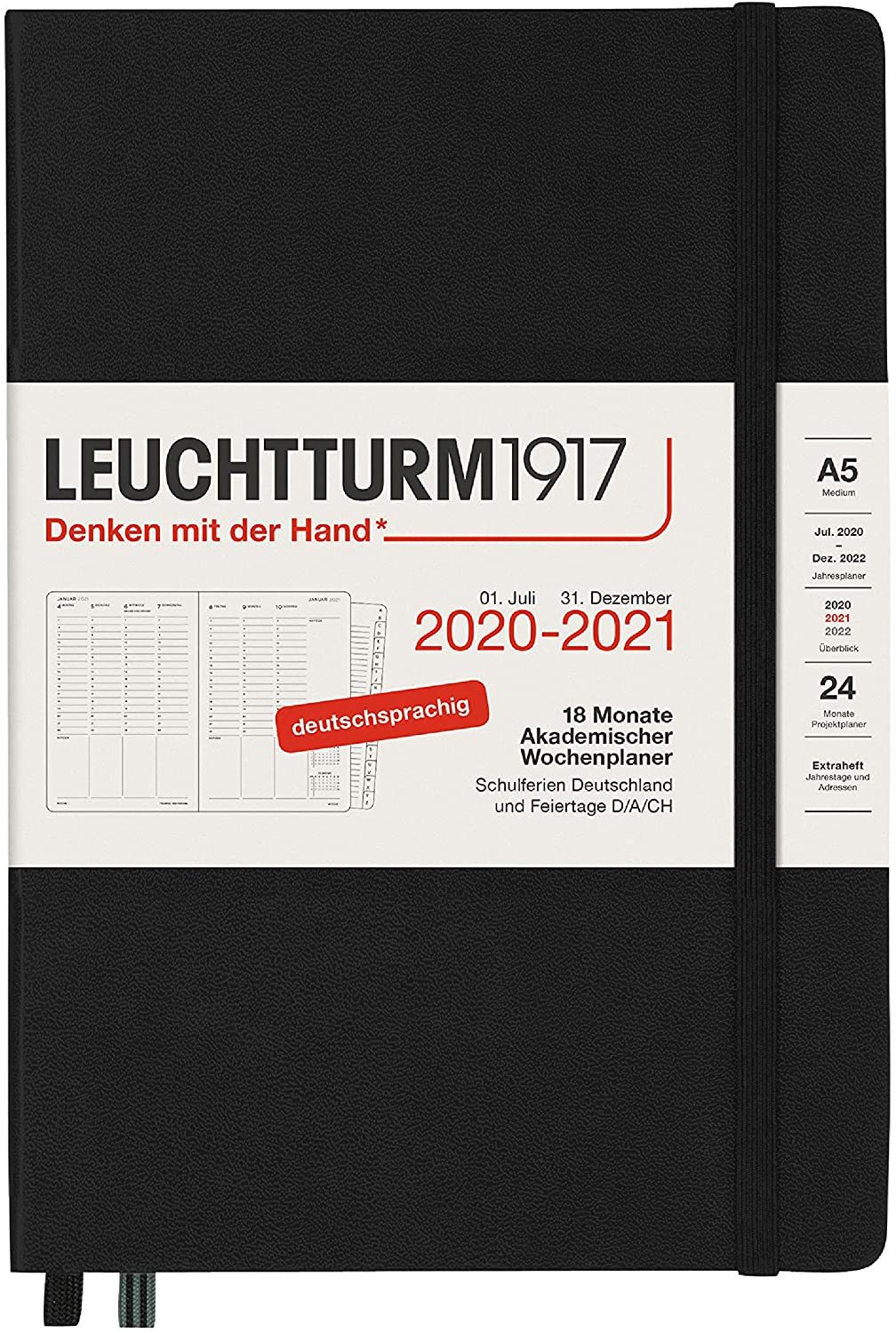A5, Hardcover, Wochenplaner, Leuchturm1917